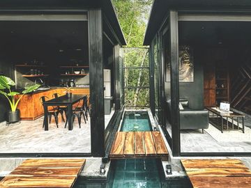 Casa con Cenote Privado y Alberca privada de 2 Recamaras