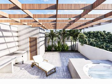 PENTHOUSE CON ROOFTOP, JACUZZI CON VISTA PANORAMICA, PRECIO PRE VENTA, LAGUNA DE BACALAR