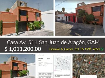 Casa Av. 511 San Juan de Aragón, GAM