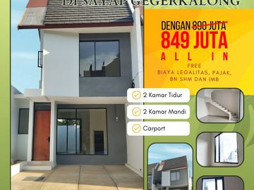 (CP: MUHAMMAD SABILY) Rumah Nir Ciwaruga Cigugur Girang, Baru 2 LANTAI Murah, Dkt Kota Cimahi di Bandung Barat Jual Dijual