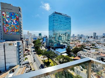 SE AQLUILA LINDO DEPARTAMENTO CON VISTA PANORAMICA, MAGDALENA LIMITE CON SAN ISIDRO