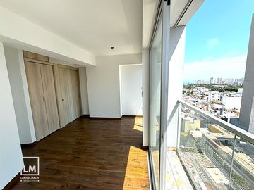 SE AQLUILA LINDO DEPARTAMENTO CON VISTA PANORAMICA, MAGDALENA LIMITE CON SAN ISIDRO