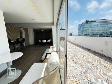 SE AQLUILA LINDO DEPARTAMENTO CON VISTA PANORAMICA, MAGDALENA LIMITE CON SAN ISIDRO