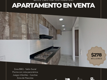 HERMOSO APARTAMENTO EN LOS PUERTOS CON PARQUEADERO PRIVADO