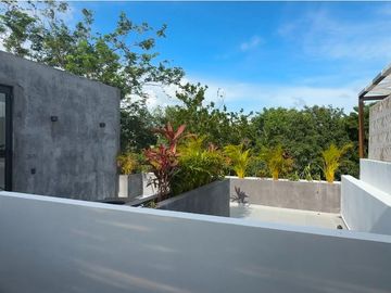 Venta de Casa de Lujo en Senderos de Mayakoba, Playa del Carmen | Alberca Privada, Rooftop con Firepit + Terraza Panorámica