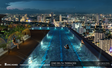 Studio unit for sale located at Quezon city One Delta Terraces