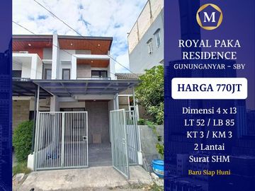 Rumah Murah Modern Gununganyar Perumahan Royal Paka dkt Rungkut MERR