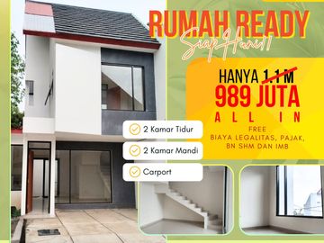 [ISTIMEWA] Rumah Nir Ciwaruga Cigugur Girang, Baru 2 LANTAI Murah, Dkt Kota Cimahi di Bandung Barat Jual Dijual