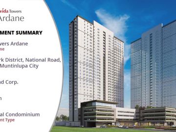 FOR SALE | Studio (1-2329) | Avida Towers Ardane | Alabang - Muntinlupa