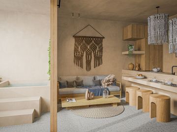 DEPARTAMENTO EN VENTA UBICADO EN REGION 15 TULUM A 3 MINUTOS DEL MAR