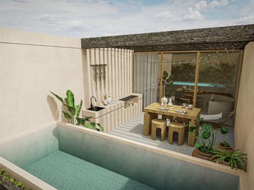 DEPARTAMENTO EN VENTA UBICADO EN REGION 15 TULUM A 3 MINUTOS DEL MAR