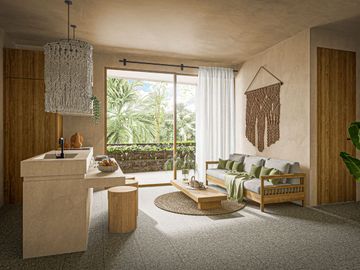 DEPARTAMENTO EN VENTA UBICADO EN REGION 15 TULUM A 3 MINUTOS DEL MAR
