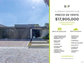Casa en venta en El Bosque Cluntry Club