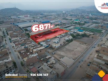 VENDO LOCAL CON ZONIFICACION INDUSTRIAL DE 6871 M2 EN PUENTE PIEDRA