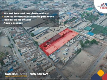 VENDO LOCAL CON ZONIFICACION INDUSTRIAL DE 6871 M2 EN PUENTE PIEDRA