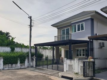 87736 - ขายถูกมาก บ้าน 2 ชั้น ม.ชวนชื่น พาร์ค ซอยกันตนา บางใหญ่