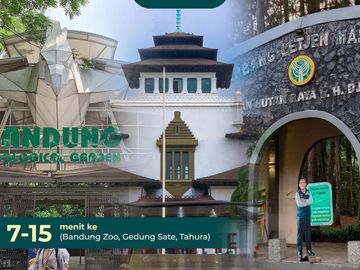 Rumah 2 Lantai Mewah Di Dago Kota Bandung Dekat ITB Ganesha Lingkungan Asri