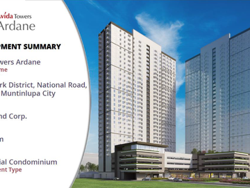 No Downpayment! 1 BEDROOM WITH BALCONY FOR SALE | Preselling Property in South Park District Alabang, Muntinlupa City