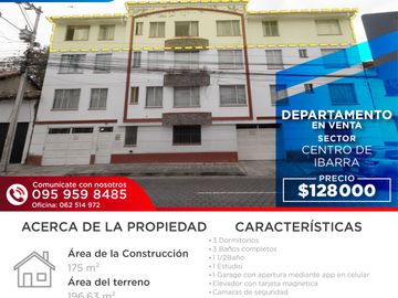 Se Vende Departamento en el Centro de Ibarra