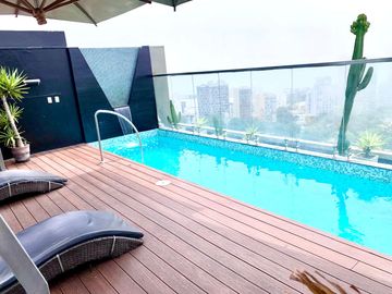VENTA DEPARTAMENTO ESTUDIO, 1 DORM. AREAS COMUNES, BARRANCO