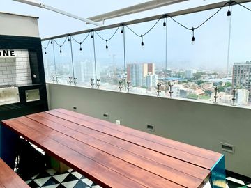 VENTA DEPARTAMENTO ESTUDIO, 1 DORM. AREAS COMUNES, BARRANCO