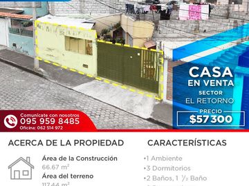 Casa en Venta en Ibarra, Avenida El Retorno