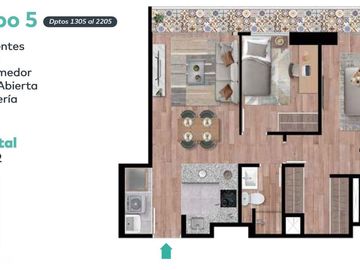 VENTA DE DEPARTAMENTO DE ESTRENO EN SANTA BEATRIZ 58.96M2