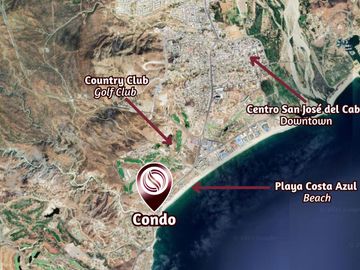 Departamento frente al mar, en venta, Corredor Turístico, San José del Cabo