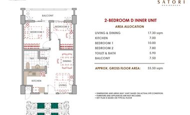 Ready for occupancy 2 Bedroom unit for sale in F.Pasco Avenue, Santolan, Pasig City