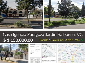 Casa Ignacio Zaragoza Jardín Balbuena, Venustiano Carranza