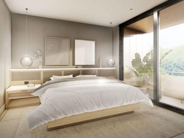Penthouse cerca de la playa, terraza común con vista al mar, alberca, area de asador y gimnasio, adaptado para silla de ruedas, en pre-construccion, v