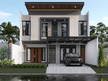 Rumah Modern Minimalist ; Dekat GWalk di Citraland Depan Surabaya