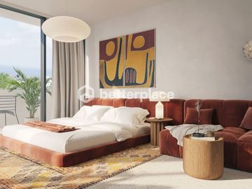 A Vision of Modern Living: Own a Cutting-Edge Leasehold 1-Bed Apartment Blending Minimalism and Tropical Serenity in Bali