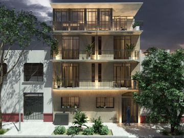 Condo con roof garden común, en venta, Cuauhtémoc, CDMX