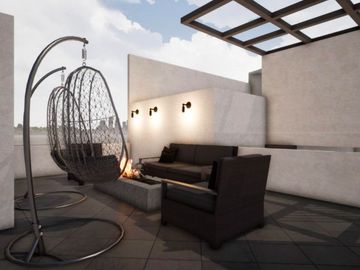 Condo con roof garden común, en venta, Cuauhtémoc, CDMX