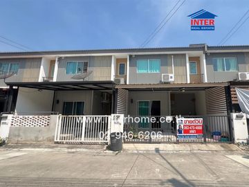 2-storey townhouse, 17.8 sq.w., Pruksa Rama 2-Ekachai Village, Rama 2 Road, Ekachai Road, Khlong Si Wa Road, Mueang Samut Sakhon, Samut Sakhon
