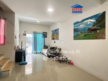 2-storey townhouse, 17.8 sq.w., Pruksa Rama 2-Ekachai Village, Rama 2 Road, Ekachai Road, Khlong Si Wa Road, Mueang Samut Sakhon, Samut Sakhon