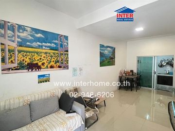 2-storey townhouse, 17.8 sq.w., Pruksa Rama 2-Ekachai Village, Rama 2 Road, Ekachai Road, Khlong Si Wa Road, Mueang Samut Sakhon, Samut Sakhon