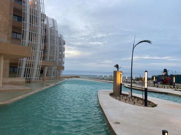 Venta de Departamento en Primera Fila Playa Telchac Yucatán.