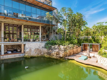DEPARTAMENTO DE LUJO CON CENOTE PRIVADO A METROS DE LA PLAYA EN TULUM