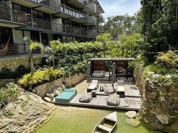 DEPARTAMENTO DE LUJO CON CENOTE PRIVADO A METROS DE LA PLAYA EN TULUM