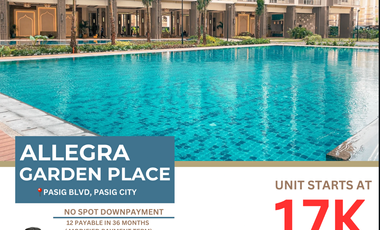 Ready for occupancy 2 Bedroom unit in Pasig city Allegra Garden Place