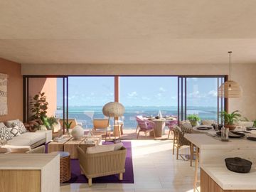 DEPARTAMENTO CON VISTA AL MAR Y CLUB DE PLAYA PRIVADO EN CANCUN
