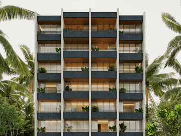 DEPARTAMENTO A PASOS DE LA PLAYA EN PUERTO MORELOS