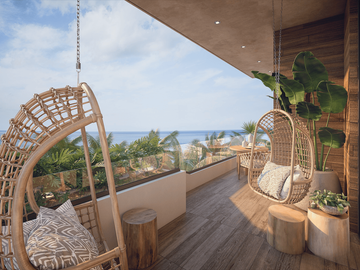 DEPARTAMENTO DE LUJO CON VISTA AL MAR EN PUERTO MORELOS