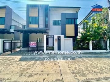 2-storey twin house, 38.5 sq.w., The Pride Village, Rangsit-Khlong 3, near DD Market, Rangsit-Nakhon Nayok Soi 68, Rangsit-Nakhon Nayok Road, Lam Luk