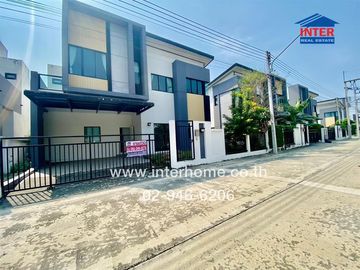 2-storey twin house, 38.5 sq.w., The Pride Village, Rangsit-Khlong 3, near DD Market, Rangsit-Nakhon Nayok Soi 68, Rangsit-Nakhon Nayok Road, Lam Luk
