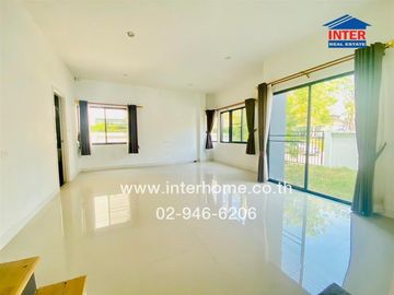 2-storey twin house, 38.5 sq.w., The Pride Village, Rangsit-Khlong 3, near DD Market, Rangsit-Nakhon Nayok Soi 68, Rangsit-Nakhon Nayok Road, Lam Luk