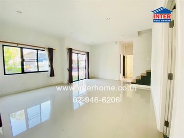 2-storey twin house, 38.5 sq.w., The Pride Village, Rangsit-Khlong 3, near DD Market, Rangsit-Nakhon Nayok Soi 68, Rangsit-Nakhon Nayok Road, Lam Luk