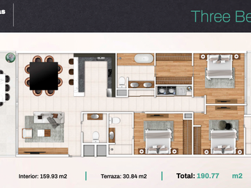 DEPARTAMENTO DE LUJO 3 HABITACIONES EN PLAYACAR PLAYA DEL CARMEN
